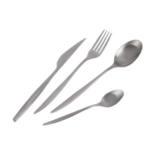 Sudraba krāsas nerūsējošā tērauda galda piederumi (24 gab.) – Orion
