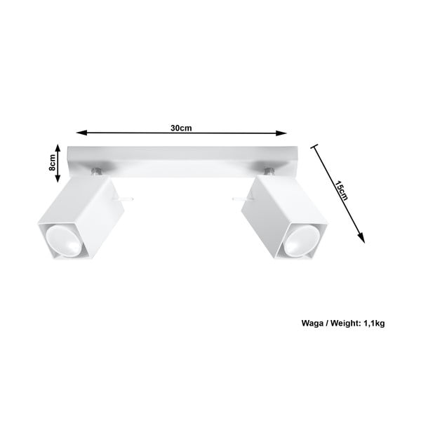 Balta griestu lampa Sollux Toscana-image-4