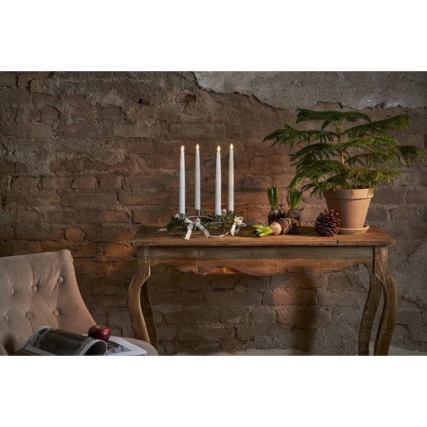 4 baltu LED sveču komplekts Star Trading Flamme, augstums 28,5 cm-image-3