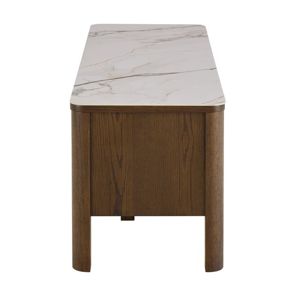 Brūns TV galdiņš ar ozolkoka imitāciju 120x45x40 cm Southampton – Actona-image-4