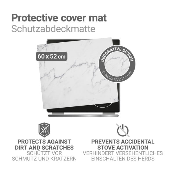 Plīts aizsargplāksne no PVC 60x52 cm Marble – Wenko-image-3