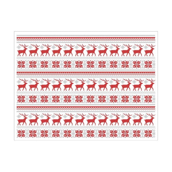 2 taisnstūra paliktņu komplekts Crido Consulting Scandi Deer, 40 x 30 cm