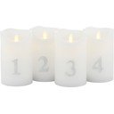 Ziemassvētku gaismas dekors (4 gab.) (augstums 13 cm) Sara – Sirius