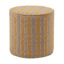 Dzeltens pufs no šenila auduma Sarli – WOOOD