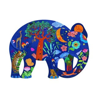 Bērnu puzle ar 150 gabaliņiem Djeco Elephant