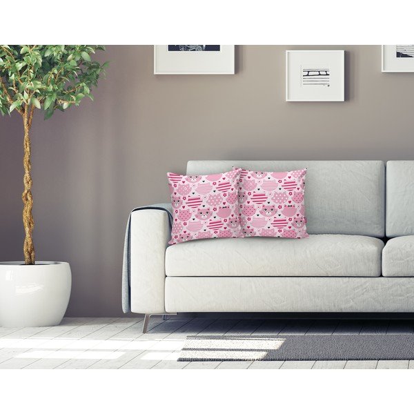 Bērnu spilvendrāna 43x43 cm Cat – Minimalist Cushion Covers-image-1