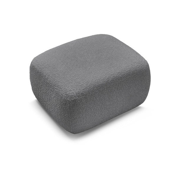 Pelēks kāju soliņš no buklē auduma Montaigne – Bobochic Paris-image-3