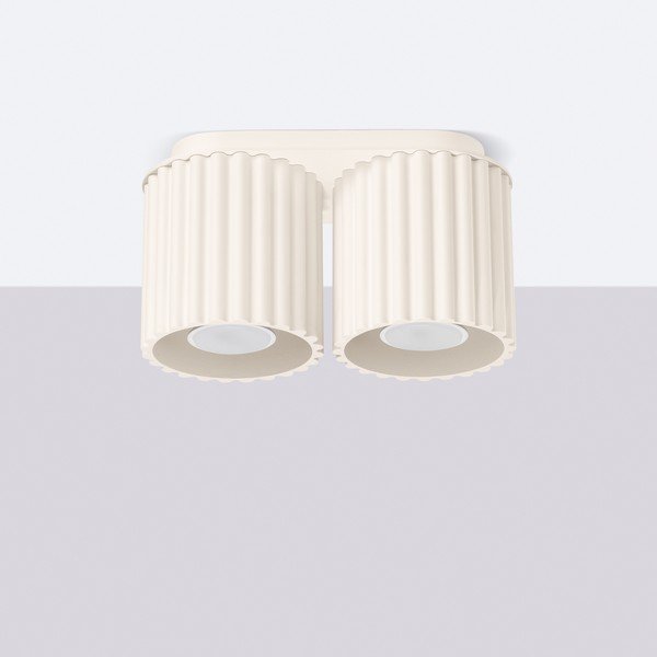 Bēša metāla prožektora tipa lampa 10x21 cm Zora – Sollux-image-4
