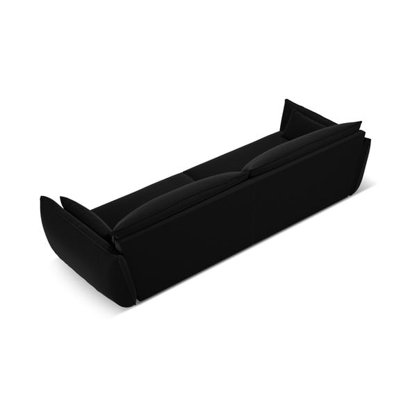 Melns samta dīvāns 248 cm Vanda – Mazzini Sofas-image-3