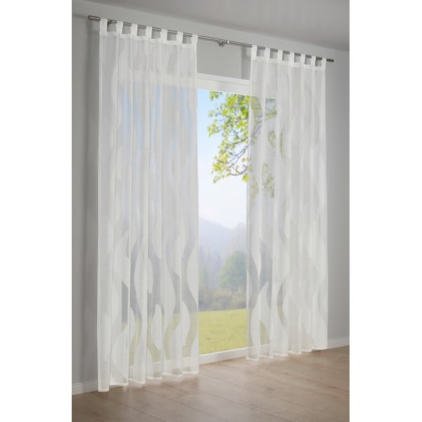 Balts aizkars 245x140 cm Scherli – Gardinia-image-1