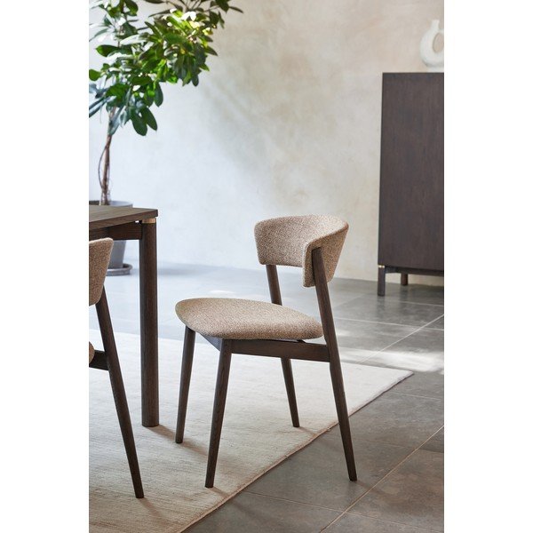 Bēši/tumši brūni metāla pusdienu krēsli (2 gab.) Revere – Unique Furniture-image-2