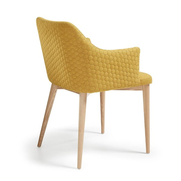 Sinepju dzeltens ēdamistabas krēsls Kave Home Danai-image-3