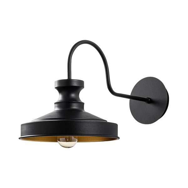 Melna sienas lampa Berceste – Opviq lights