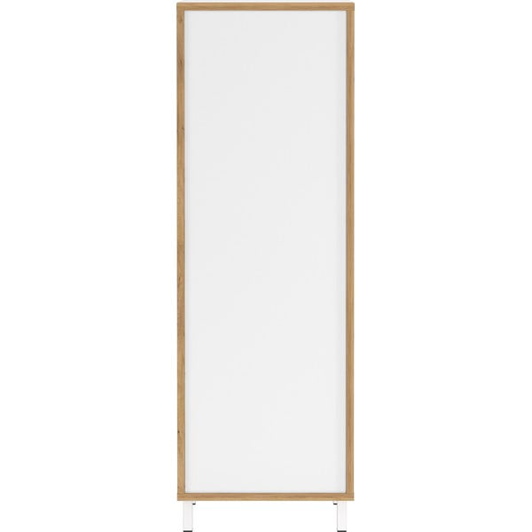 Balts augsts/šaurs vannas istabas skapis 39x120 cm Topeka – Germania