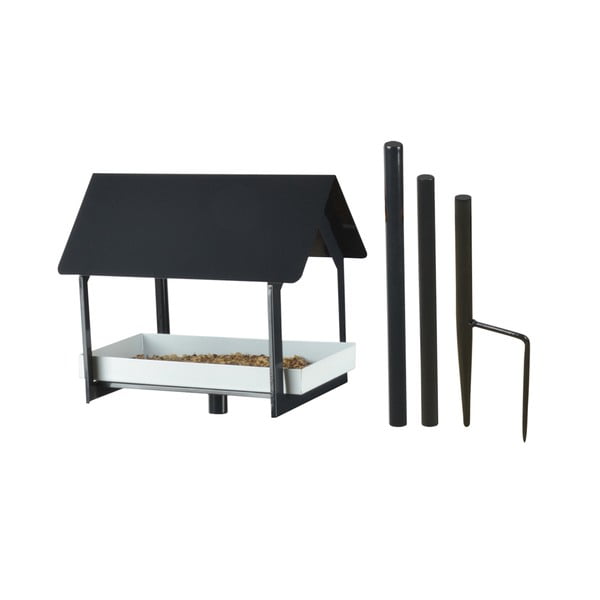 Antracīta krāsas metāla putnu būda ar smaržu Esschert Design, augstums 126 cm-image-2