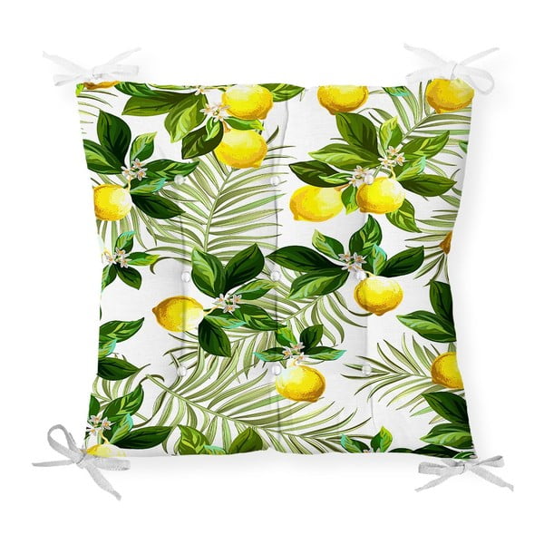 Sēdekļa spilvens ar kokvilnas maisījumu Minimalist Cushion Covers Lemon Tree, 40 x 40 cm