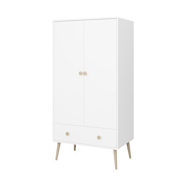 Balts bērnu drēbju skapis 80x160 cm Gaia – Tvilum-image-3