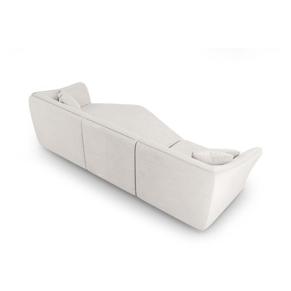 Balts stūra dīvāns no buklē auduma Tokyo – Cosmopolitan Design-image-3