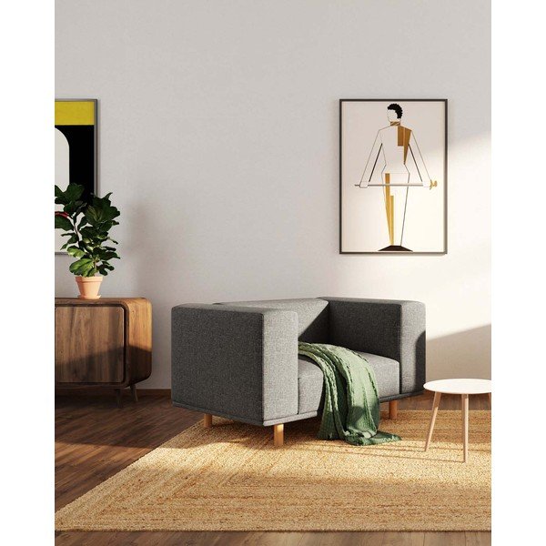 Pelēks   atpūtas krēsls Kukumo – Ame Yens-image-1