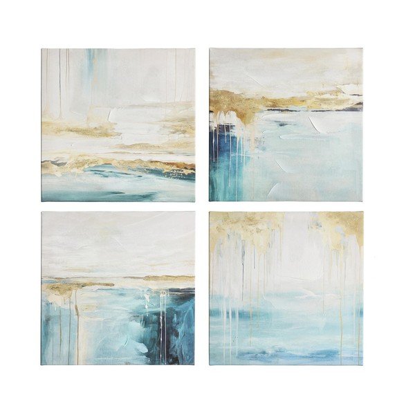 Drukāta/ar rokām krāsotiem elementiem glezna uz audekla 60x60 cm Crown – Bizzotto