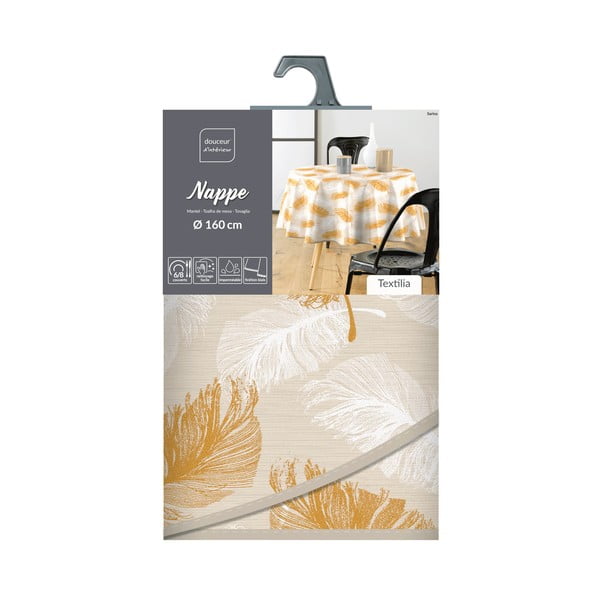 Ar mitru drānu noslaukāms galdauts ø 160 cm Sarina – douceur d'intérieur-image-4