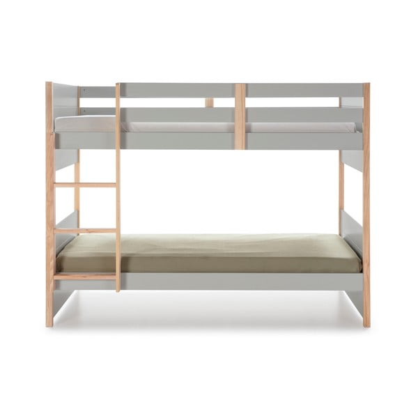 Pelēka bērnu divstāvu gulta ar priedes koka kājām Marckeric Kiara-image-3