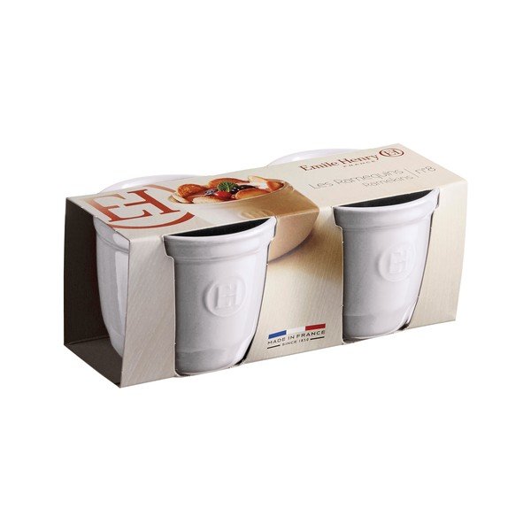 2 baltu rāmjkrāsas veidņu komplekts Emile Henry N°8-image-1