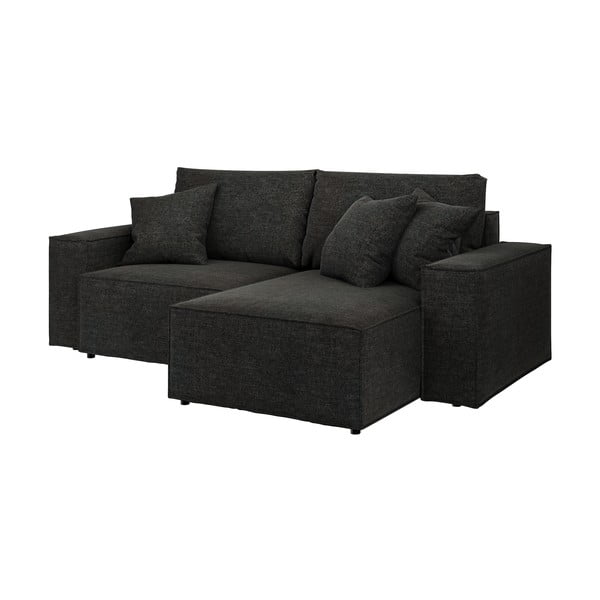 Antracīta pelēks izvelkamais stūra dīvāns Ghado Melow-image-2