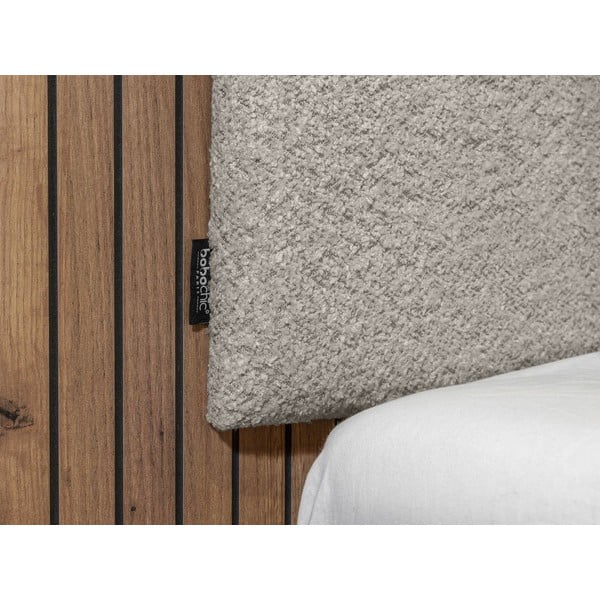 Gaiši pelēka divvietīga gulta ar redelēm 160x200 cm Lior – Bobochic Paris-image-4