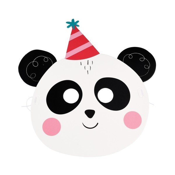 6 papīra masku komplekts Rex London Party-image-4