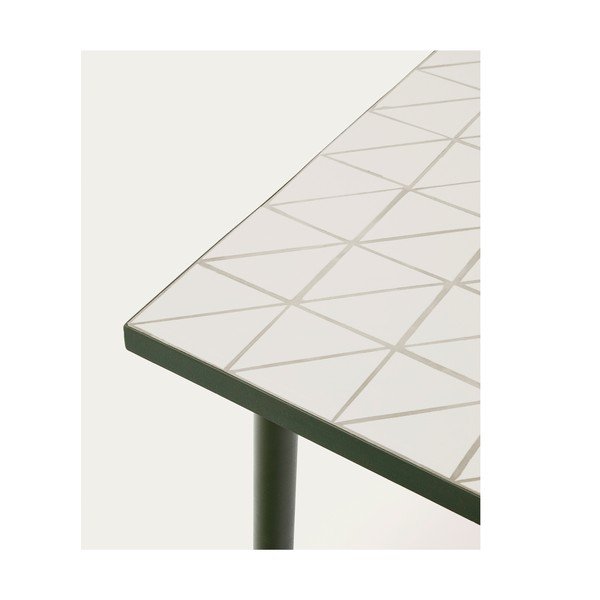 Tērauda dārza ēdamgalds 91x182 cm Maurina – Kave Home-image-4