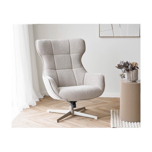 Krēmkrāsas atpūtas krēsls Turin – House Nordic-image-1