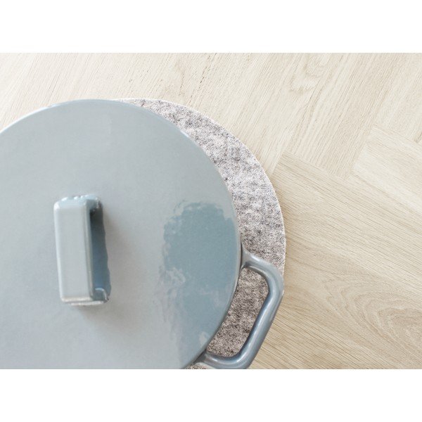 Tērauda pelēks filca paliktnis Wooldot Felt Coaster, ⌀ 20 cm-image-3