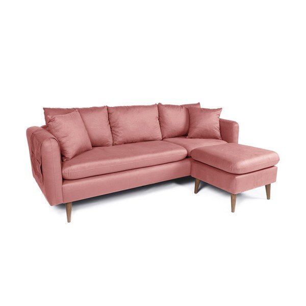 Gaiši rozā dīvāns 215 cm Sofia – Balcab Home-image-2