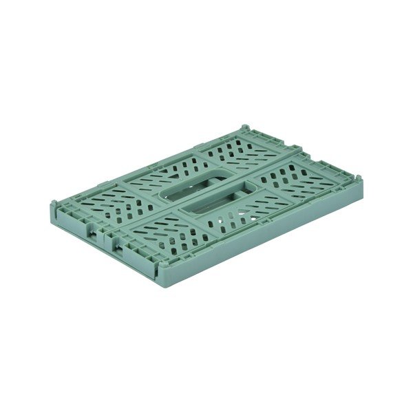 Gaiši zaļa plastmasas uzglabāšanas kaste 21x14.5x8 cm – Homéa-image-2