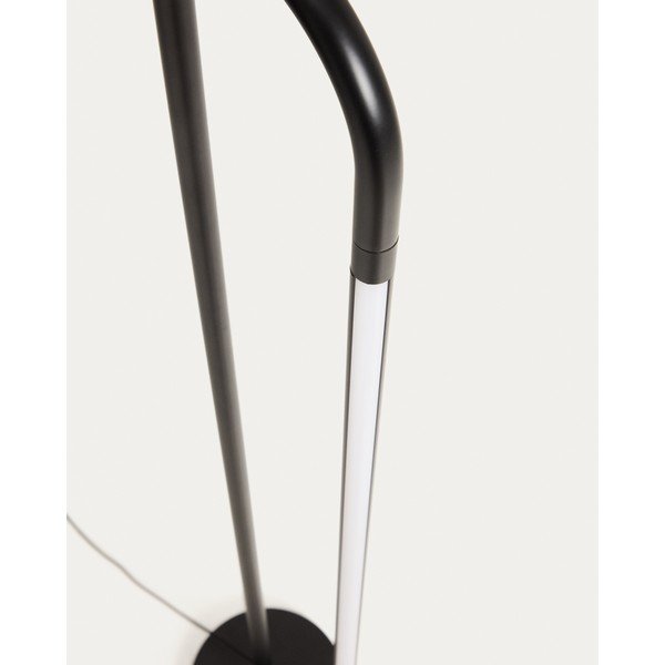 Melna LED stāvlampa (augstums 120 cm) Bow – Kave Home-image-4