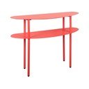 Sarkans metāla konsoles galds 28x90 cm Cool Retro – Leitmotiv