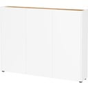 Balts skapītis ar ozolkoka imitāciju 138x105x25 cm Libbiano – Germania