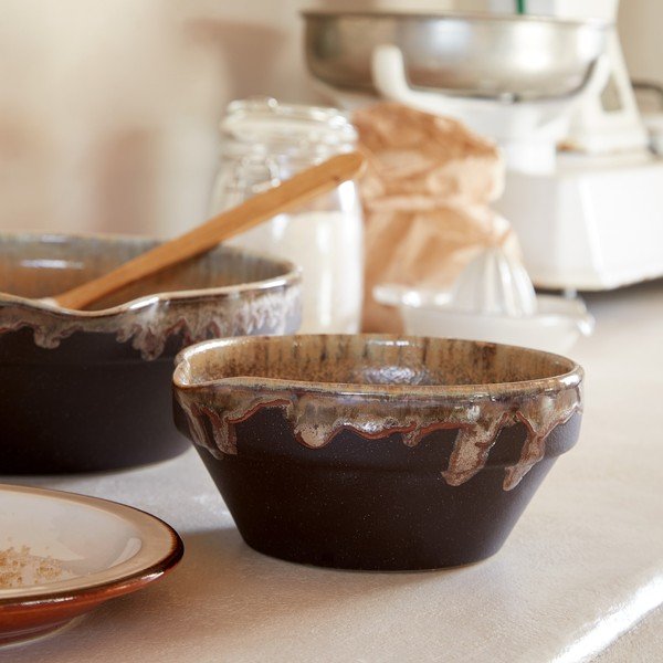 Tumši brūna akmensmasas bļoda Poterie – Casafina-image-1