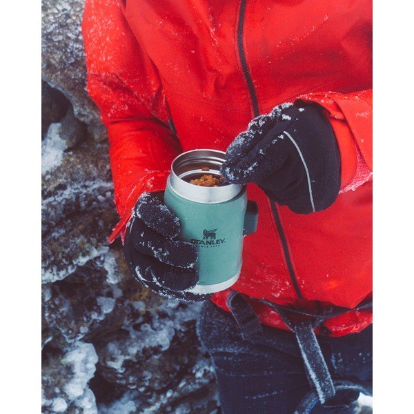 Zaļš nerūsējošā tērauda termoss pārtikai 400 ml Legendary Classic Hammer Tone Green – Stanley-image-4