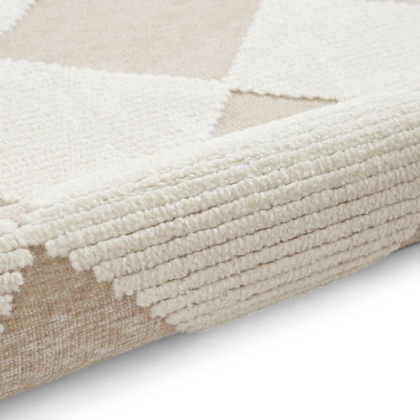 Balts/bēšs mazgājams paklājs 160x230 cm Lyna Beige&White – Think Rugs-image-4