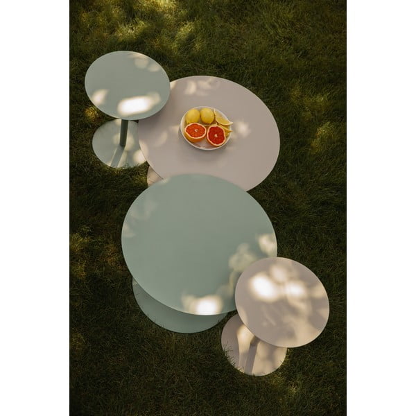 Tērauda apaļš sānu galdiņš ø 35 cm Snow – Zuiver-image-2