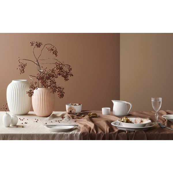 Gaiši rozā keramikas vāze Kähler Design Hammershoi, augstums 20 cm-image-1