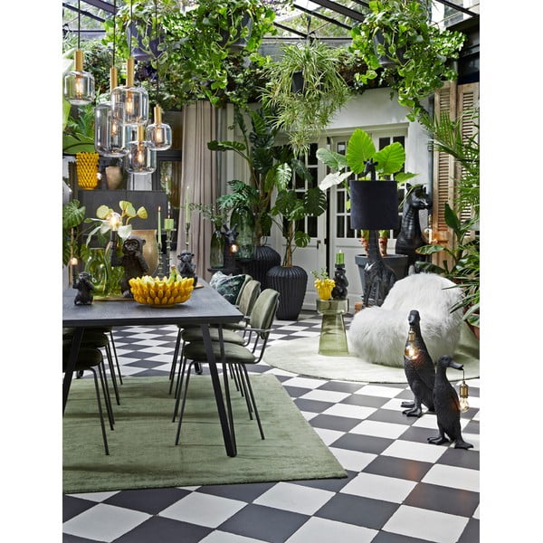 Stikla apaļš sānu galdiņš ø 30 cm Dakwa – Light & Living-image-1