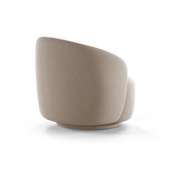 Gaiši brūns grozāms atpūtas krēsls no šenila auduma Letizia – Micadoni -image-2