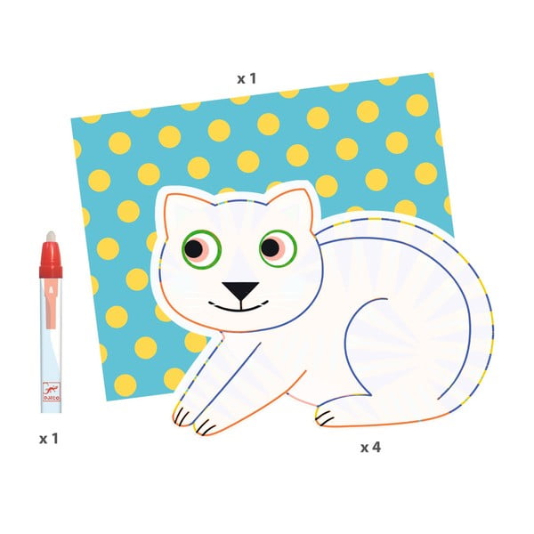 Krāsojamā grāmata Djeco Velká zvířátka-image-4