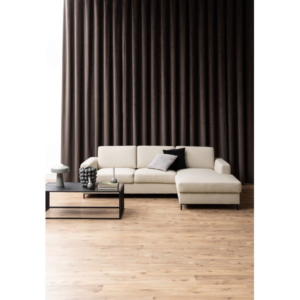 Melns žurnālgaldiņš ar stikla galda virsmu 60x120 cm Strington – Actona-image-1