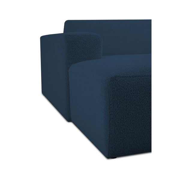Tumši zils modulārais dīvāns no buklē auduma (ar kreiso stūri) Roxy – Scandic-image-4