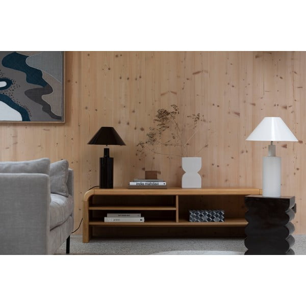 Dabīga toņa TV galdiņš ar ozolkoka imitāciju 160x45x40 cm Brave – Zuiver-image-1