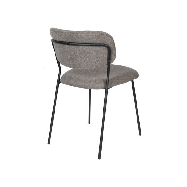 Pelēki ēdamistabas krēsli (2 gab.) Jolien – White Label-image-4